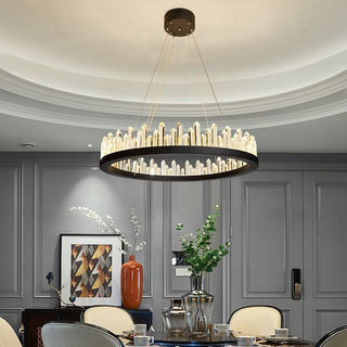 HANA Luxury Chandelier Modern  Rustic Industrial Hanging Lamp