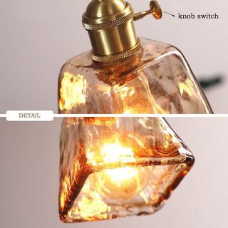 Amirino Glass Lights Modern  Classic Drum Shade Ceiling Light