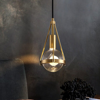 Rowan Nordic Gold Pendants Refined Modern  Elegant Teardrop LED Pendant