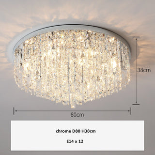Mayfair Crystal Lamp Modern  Scandinavian Wooden Accent Light