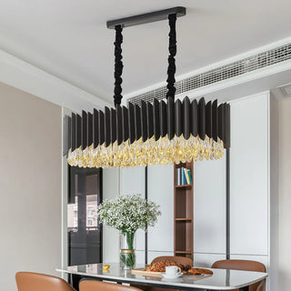Serena Dining Chandelier Opulent Modern  Ultra Slim LED Panel Lighting