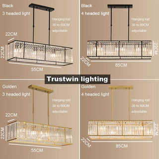 Crystal Camille Chandelier Modern  Elegant Teardrop LED Pendant