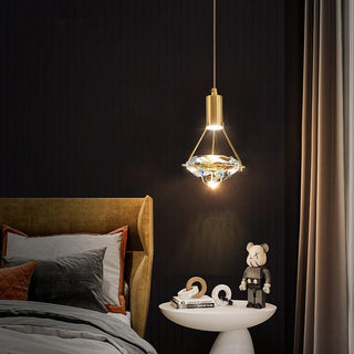 The Modern Crystal Pendant Refined Modern  Sculptural Spiral LED Fixture