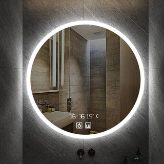 Noah Bathroom Mirror Modern  Contemporary Crystal Statement Fixture