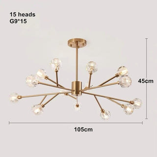 Juliette Chandelier Modern  Opulent Multi-Tier Crystal Chandelier