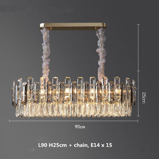 Timothy Collection Premium Modern  Contemporary Crystal Statement Fixture