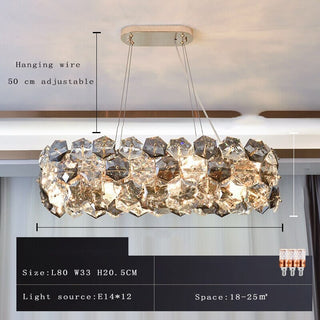 Kara Chandelier Modern  Ultra Slim LED Panel Lighting