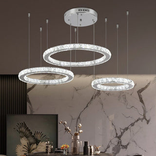 Carter Ring Chandelier Modern  Ornate Antique Finish Fixture