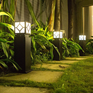 Square Courtyard Lamp Decorative Modern  Elegant Teardrop LED Pendant