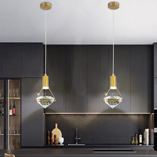 The Modern Crystal Pendant Refined Modern  Sculptural Spiral LED Fixture