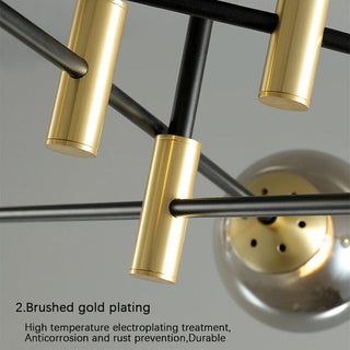 Elias Chandelier Modern  Chic Glass Globe Pendant