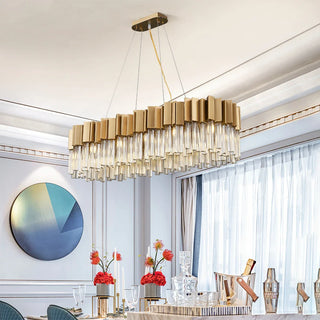 Marianne Chandelier Modern  Bohemian Rattan Woven Pendant