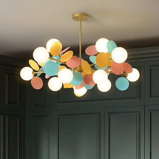 Rainbow Chandelier Luxurious Modern  Art Deco Inspired Illumination