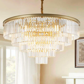 Gemini Chandelier Modern  Luxury Gold Frame Light Fitting