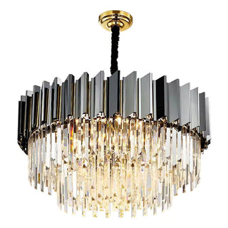 Cuban Grey Chandelier Modern  Rustic Industrial Hanging Lamp