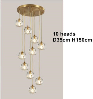 Adora Crystal Chandelier Modern  Scandinavian Wooden Accent Light