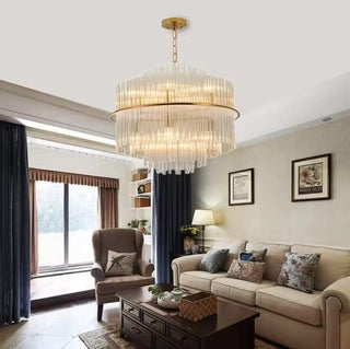 Luna Collection Modern  Classic Drum Shade Ceiling Light