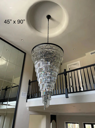 Elena Chandelier Modern  Opulent Multi-Tier Crystal Chandelier