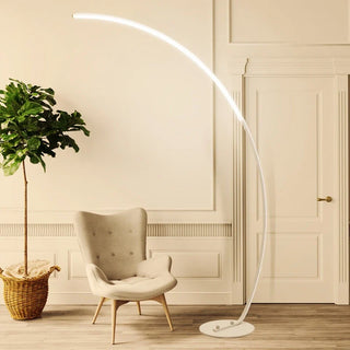 Halo Arc Led Floor Lamp Modern  Art Deco Inspired Illumination