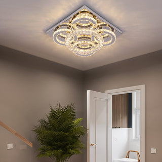 Nina 5 Ring Chandelier Modern  Art Deco Inspired Illumination