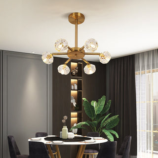 Hafsa Crystal LED Hanging Light Modern  Luxury Marble Base Table Lamp