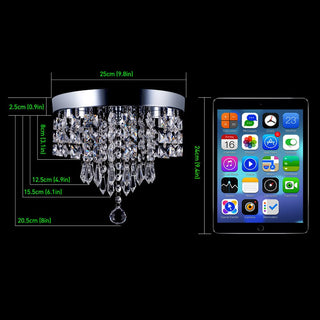 Hauqi Crystal Ceiling Chandelier Modern  Art Deco Inspired Illumination