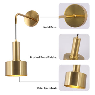 Alma Gold Wall Lamp Modern  Art Deco Inspired Illumination