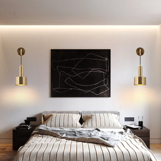 Alma Gold Wall Lamp Modern  Art Deco Inspired Illumination