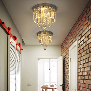 Hauqi Crystal Ceiling Chandelier Modern  Art Deco Inspired Illumination