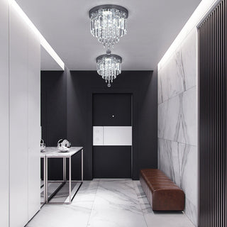 Hauqi Crystal Ceiling Chandelier Modern  Art Deco Inspired Illumination