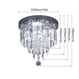 Hauqi Crystal Ceiling Chandelier Modern  Art Deco Inspired Illumination