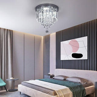 Hauqi Crystal Ceiling Chandelier Modern  Art Deco Inspired Illumination