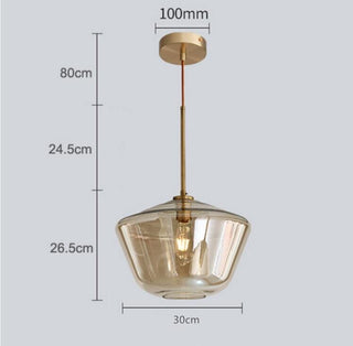 Monica Designer Glass Pendant Modern  Chic Glass Globe Pendant