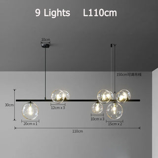 Archie Ball Chandelier Modern Geometric Design Lamp
