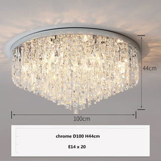 Mayfair Crystal Lamp Modern  Scandinavian Wooden Accent Light