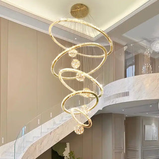 Crispin Ring Pendant Modern  Art Deco Inspired Illumination