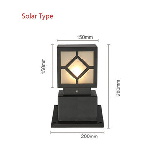 Square Courtyard Lamp Decorative Modern  Elegant Teardrop LED Pendant