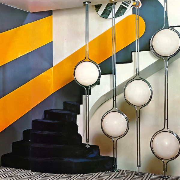Halo Beam Floor To Ceiling Modern Lamp