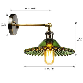 Leonardo Glass Wall Lamp Modern  Rustic Industrial Hanging Lamp