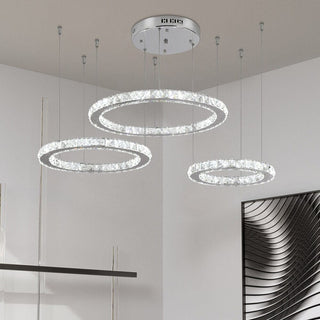 Carter Ring Chandelier Modern  Ornate Antique Finish Fixture