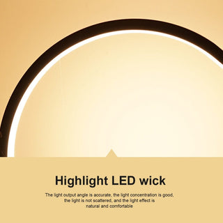Zynella Circle LED Touch Sensitive Lamp Modern  Sculptural Spiral LED Fixture