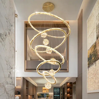 Crispin Ring Pendant Modern  Art Deco Inspired Illumination