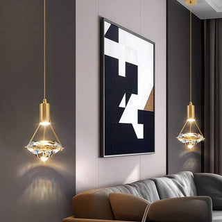 The Modern Crystal Pendant Refined Modern  Sculptural Spiral LED Fixture