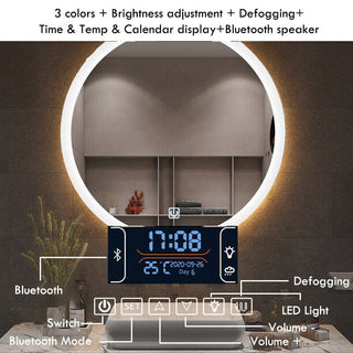 Noah Bathroom Mirror Modern  Contemporary Crystal Statement Fixture