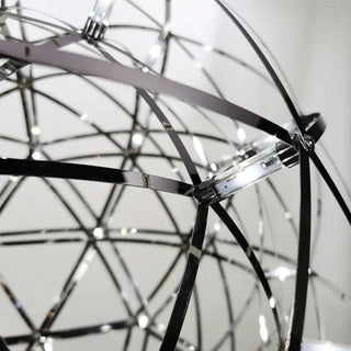 Zynella Firework Chandelier Modern  Sculptural Spiral LED Fixture