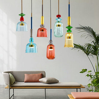 Zynella Candy Pendant Lights Modern  Opulent Multi-Tier Crystal Chandelier