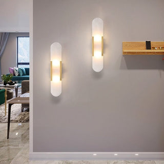 Royal Marble Wall Lamp Opulent Modern  Art Deco Inspired Illumination