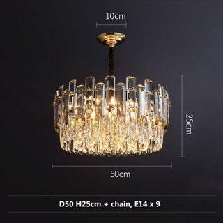 Timothy Collection Premium Modern  Contemporary Crystal Statement Fixture