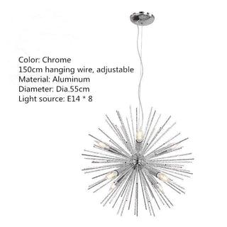 Postmodern firework chandelier Opulent Modern  Ornate Antique Finish Fixture