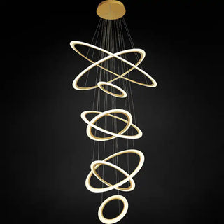 Mia Ring Chandelier Modern  Elegant Teardrop LED Pendant